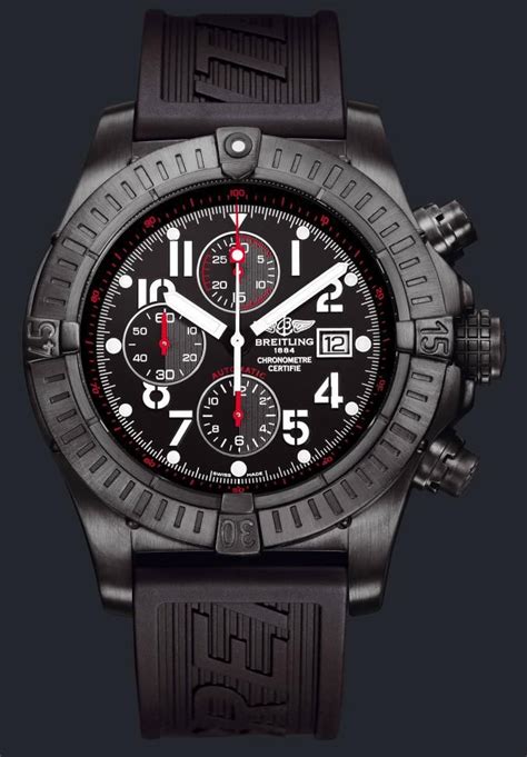 breitling super avenger replica black steel|Breitling super avenger 2 48mm.